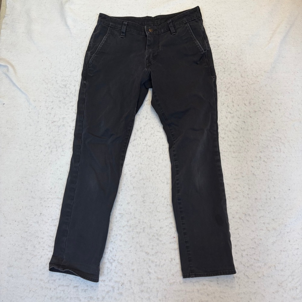 Levi's Chino Pants Mens 28 Black Slim Fit Stretch Casual